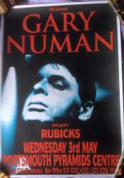 Gary Numan 2006 Jagged Tour Venue Poster  Portsmouth